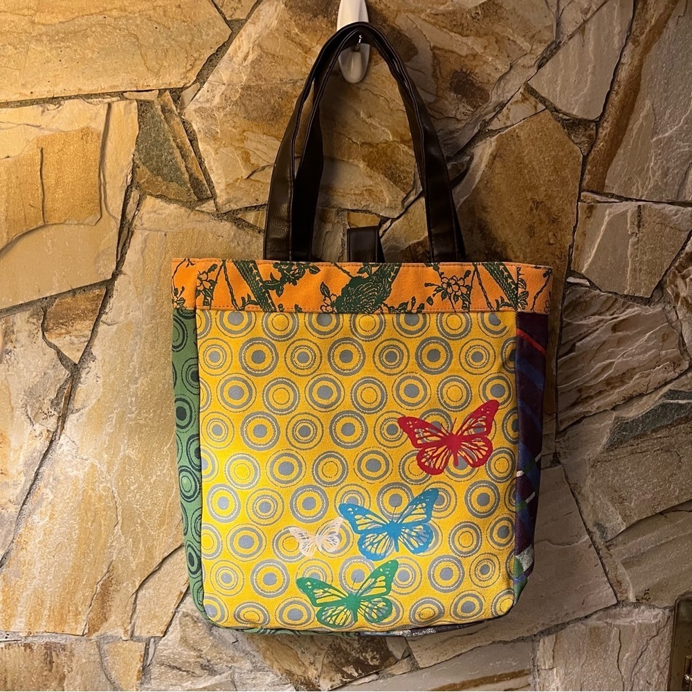 Desigual vintage stand out colourful Tote Bag - perfect for spring and summer - Picture 11 of 16